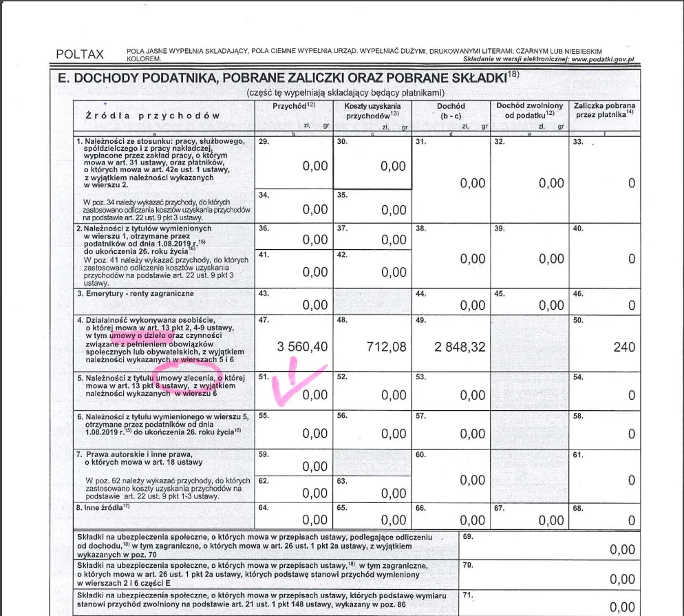 umowa zlecenie PIT-11