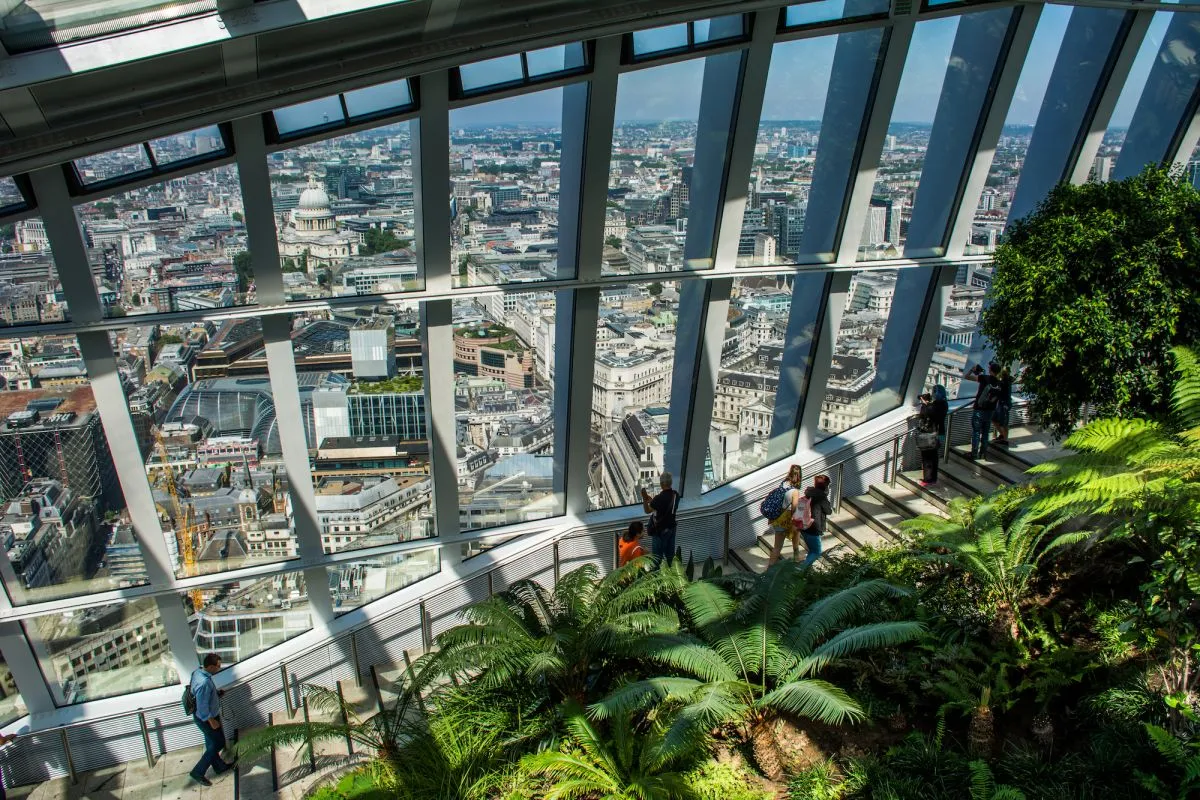 Sky Garden vista Londra Millennium Bridge