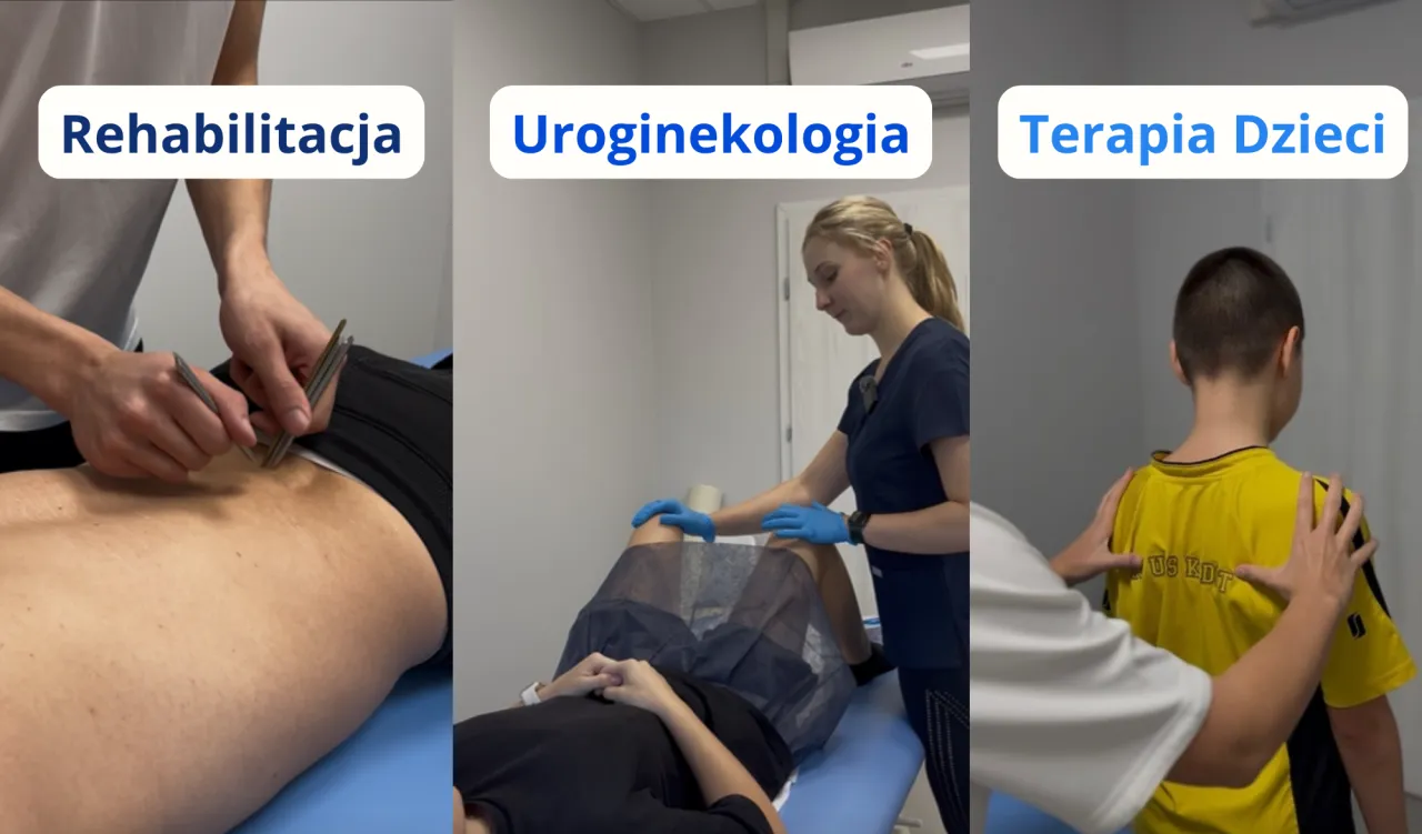 R&oacute;żne rodzaje fizjoterapii: ćwiczenia, masaż, terapia manualna