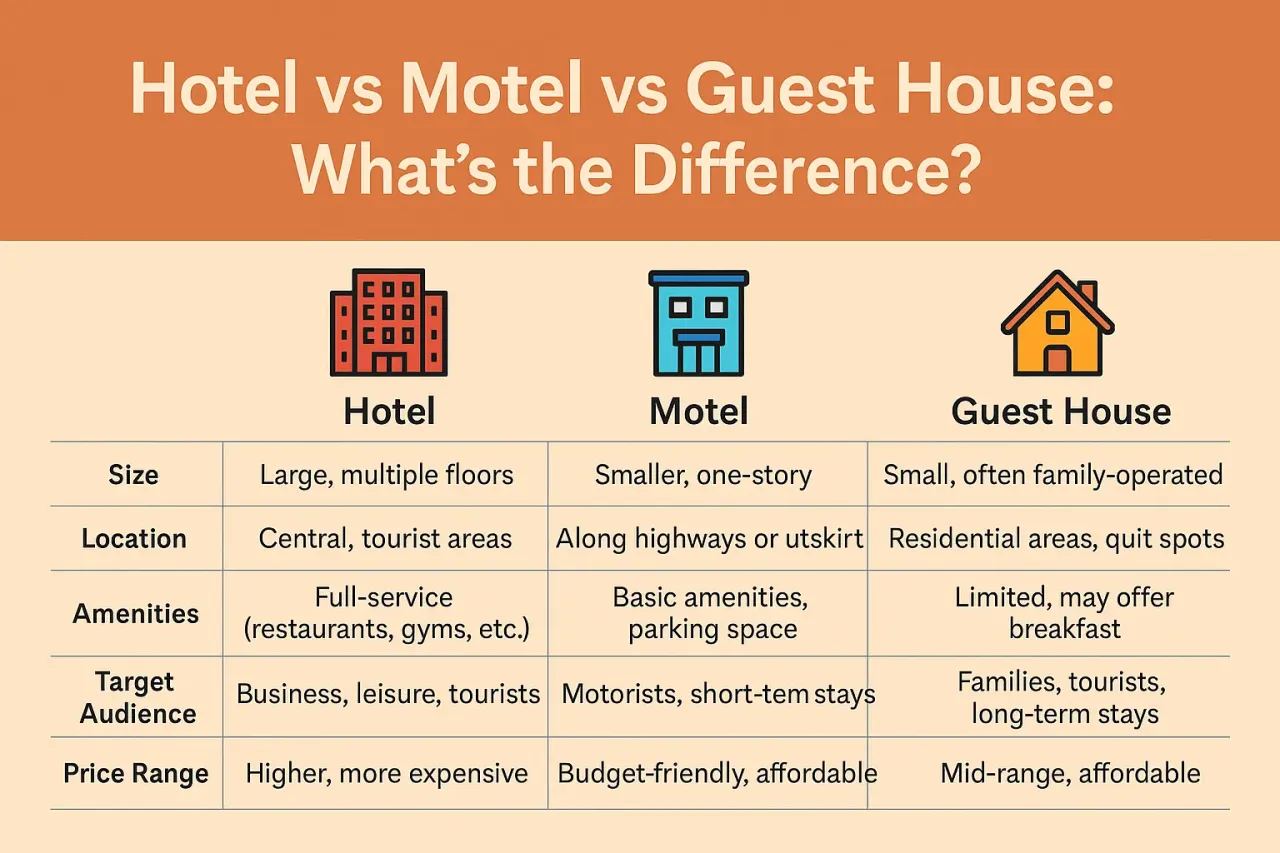 Architektura hotelu vs motelu