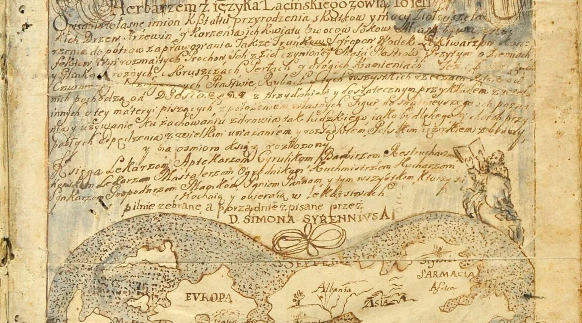 stara polska książka z ozdobnym pismem