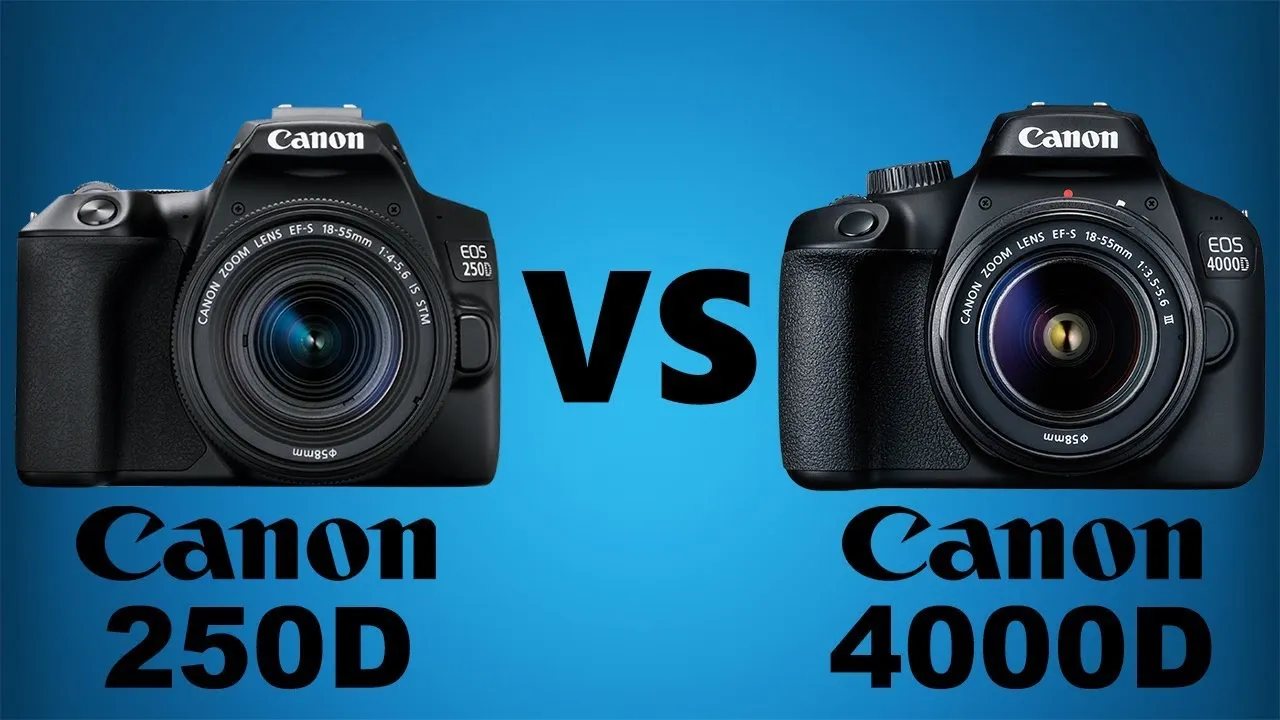 Canon EOS 4000D vs 2000D vs 250D