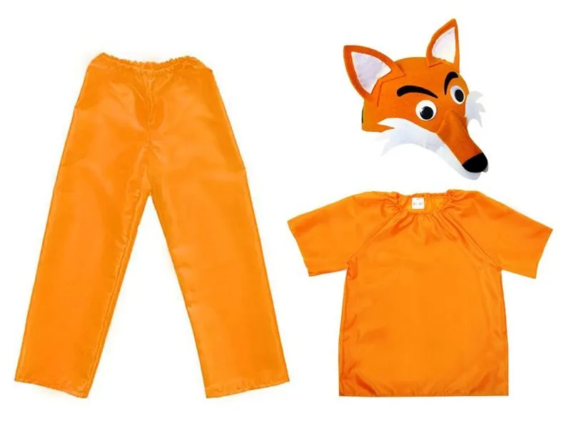 materiały na strój lisa DIY