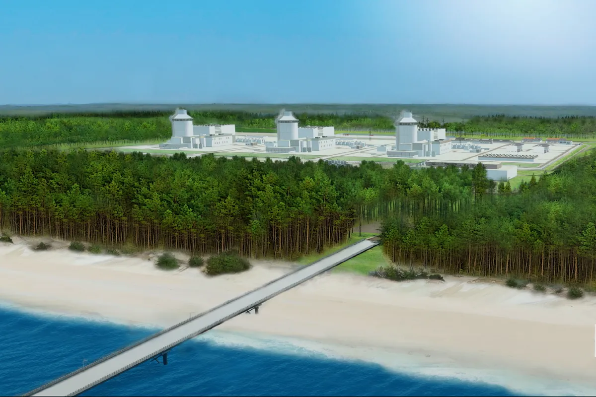 wizualizacja elektrowni jądrowej Lubiatowo-Kopalino