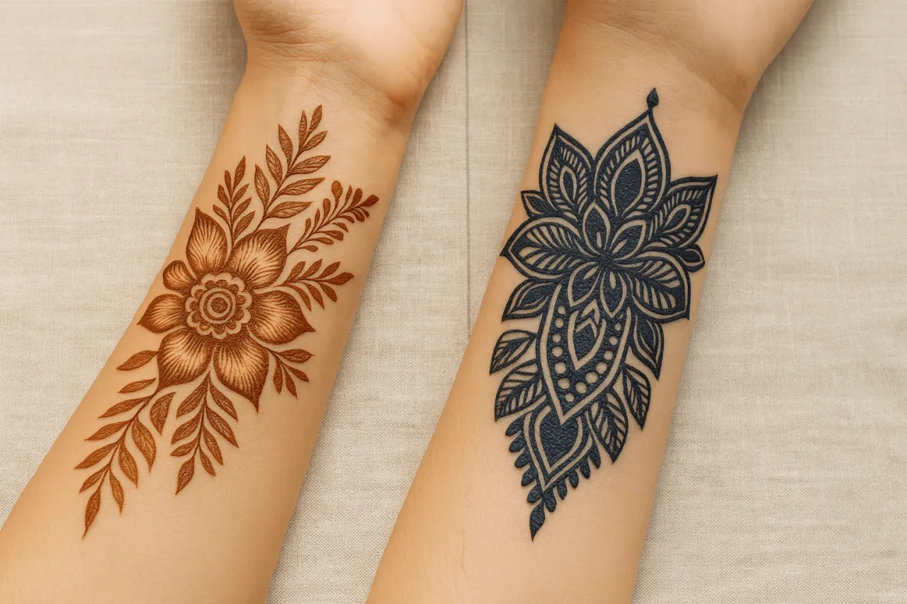 naturalna henna vs czarna henna różnice