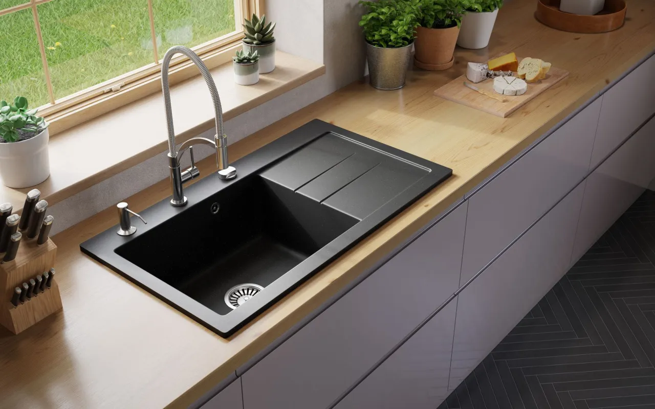 Zlew granitowy estetyka kuchni