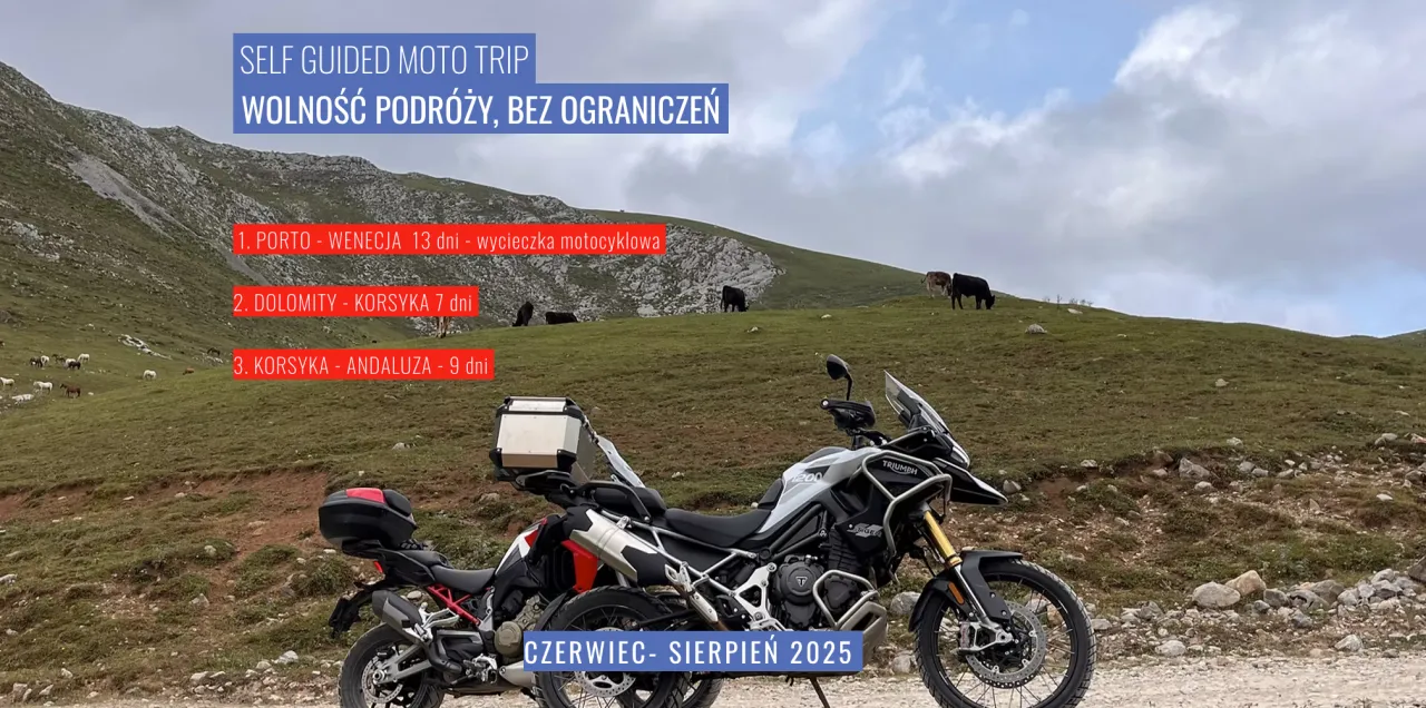 motocykl przygotowany do podr&oacute;ży europa