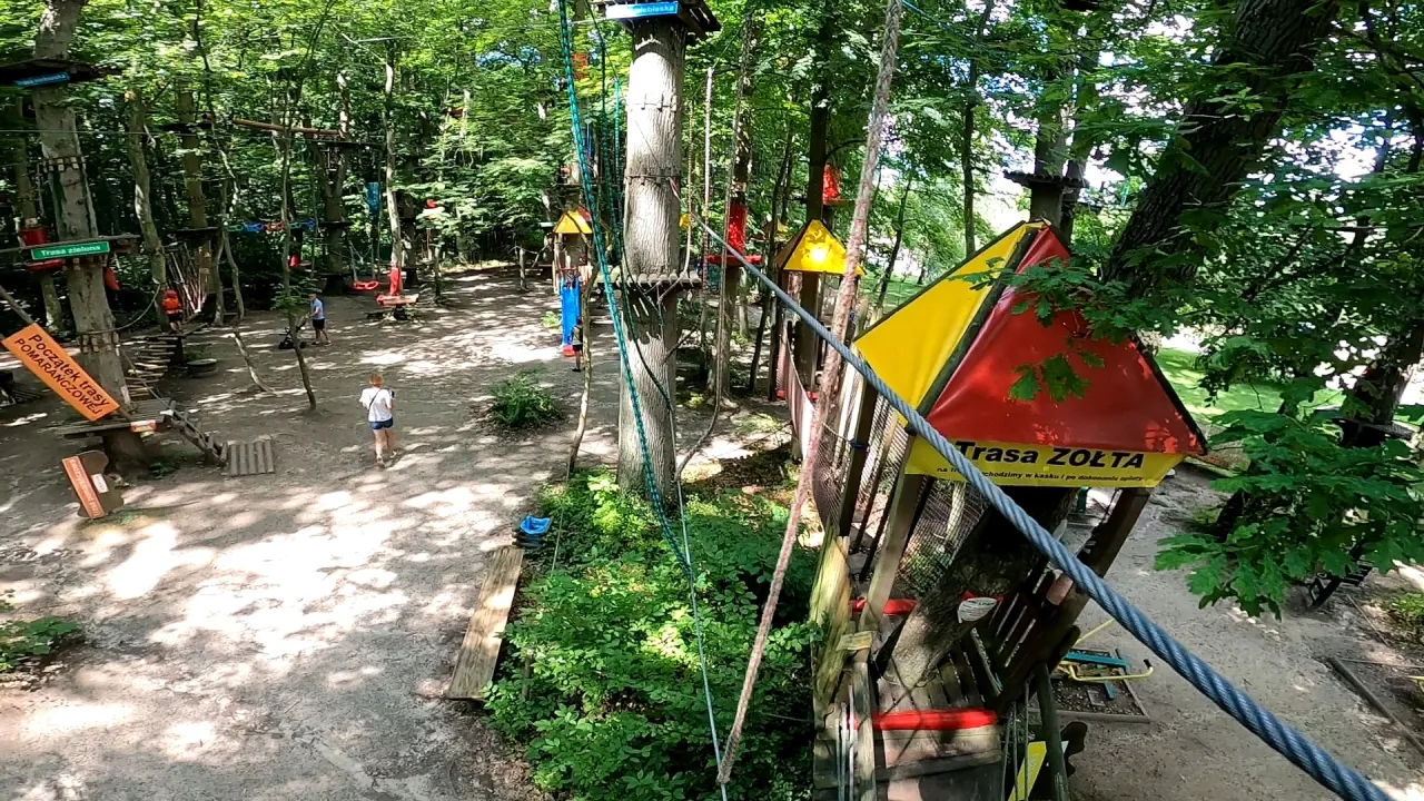 Gokart na linie Park Linowy Gibon