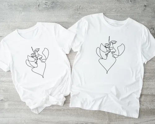 lineart na koszulce lub kubku