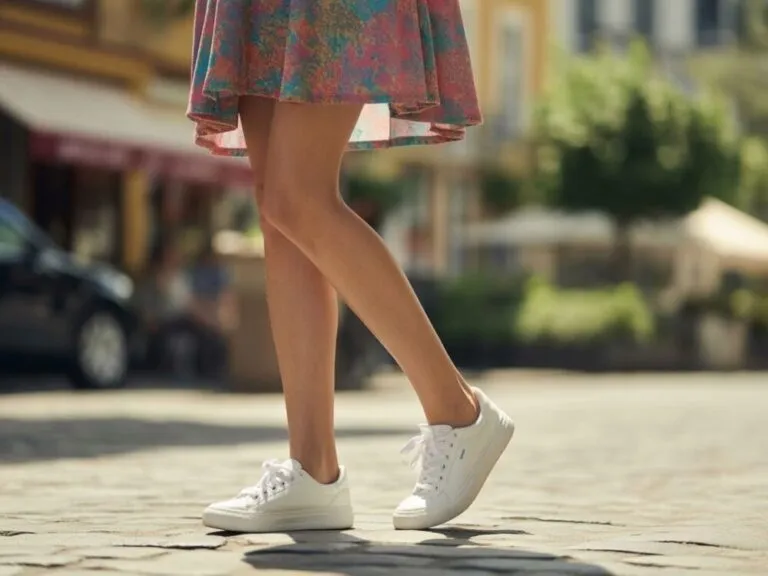 najczęstsze błędy sukienka trampki