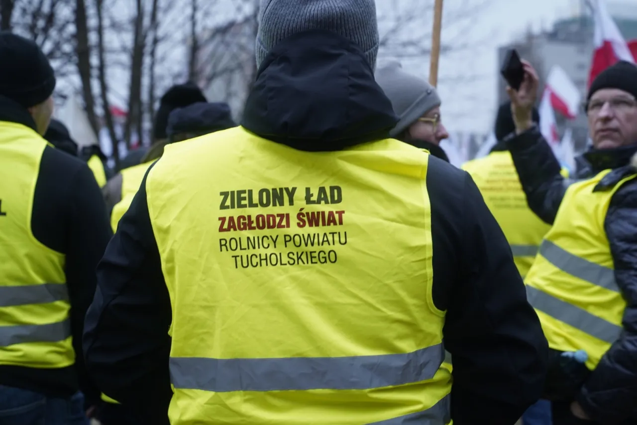 Rolnicy z powiatu tucholskiego protestują przeciwko 