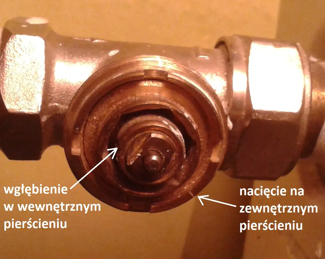 nastawa wstępna zaworu termostatycznego