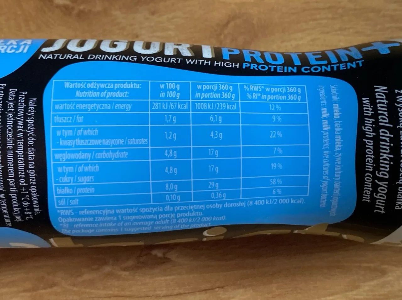 Jogurt proteinowy dla sportowc&oacute;w i os&oacute;b dbających o dietę. Wysoka zawartość białka w porcji.