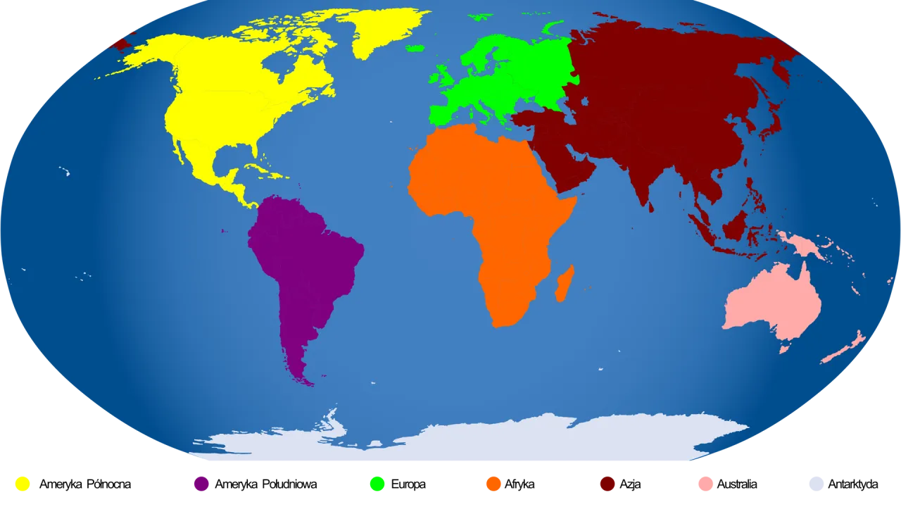Mapa świata piłkarze kontynenty
