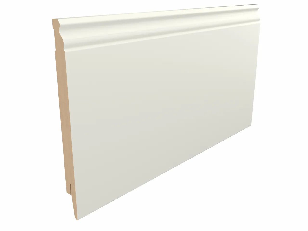 Biała listwa przypodłogowa z frezowanym wzorem, idealna do nowoczesnych wnętrz. Jakie listwy przypodłogowe wybrać?