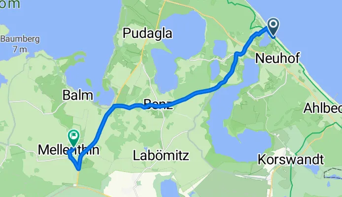 Fahrradverleih Bansin Karte Usedom