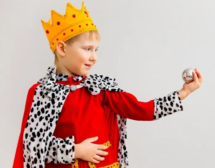 materiały do stroju króla DIY