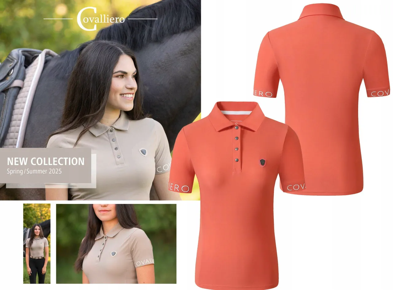 koszulka polo jeździecka damska na trening i zawody