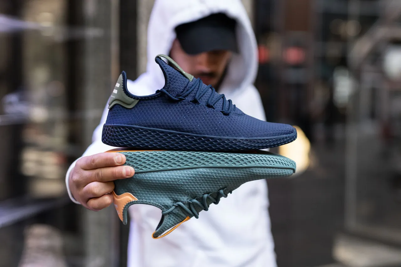 Pharrell Williams Adidas Tennis Hu Styling Outfits