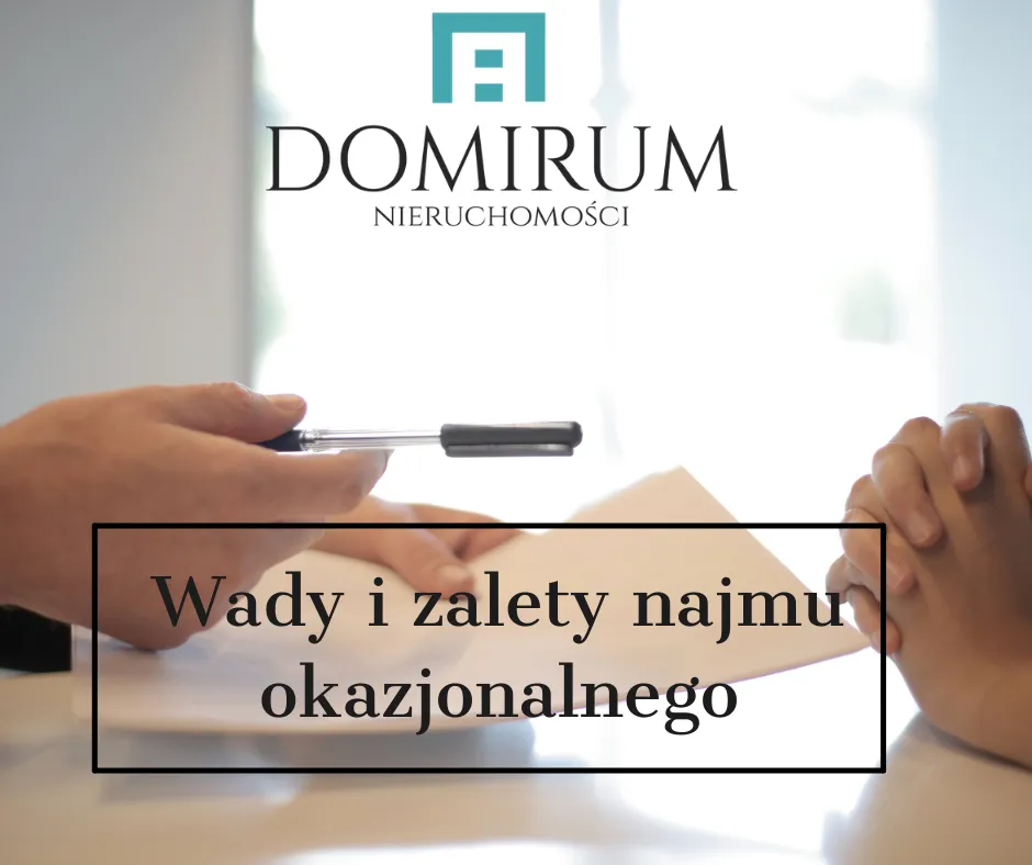 zalety i wady najmu okazjonalnego