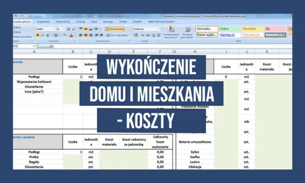 Zdjęcie Darmowy szablon kosztorysu remontu mieszkania w Excelu - poradnik