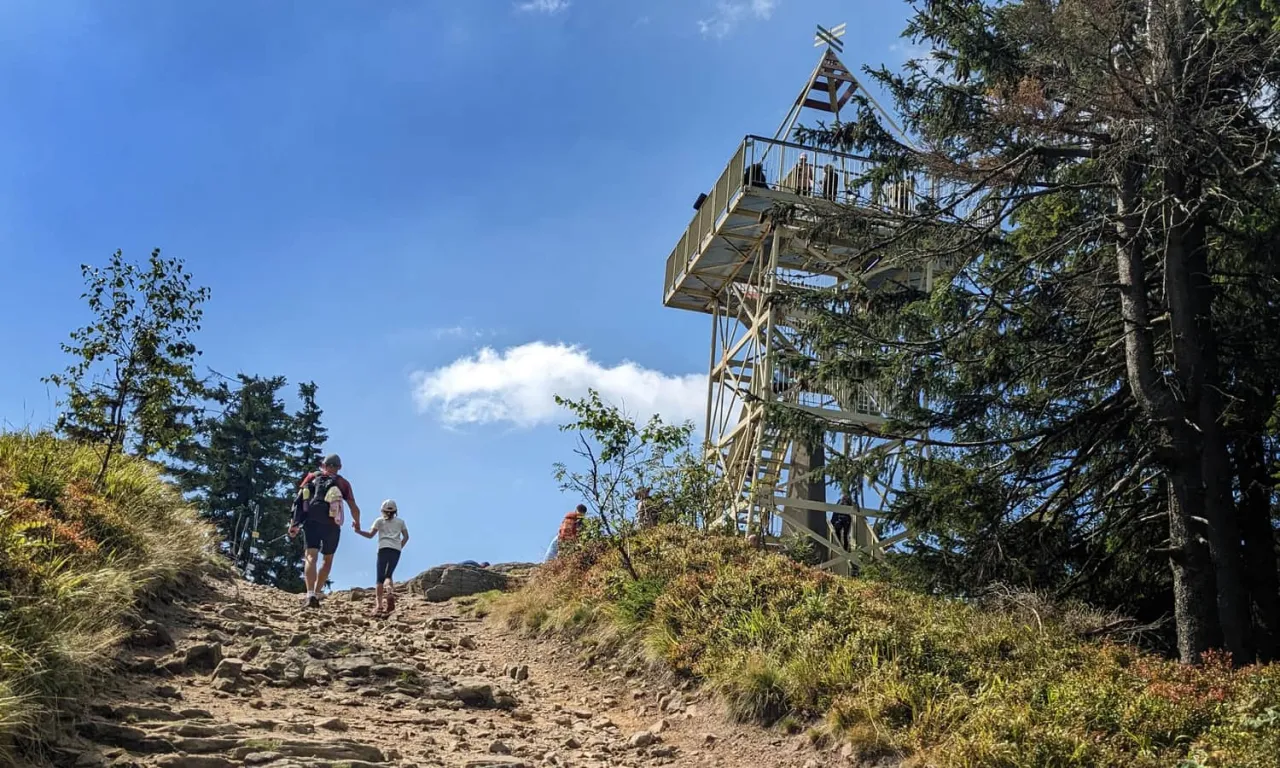 Wieża widokowa Barania Góra panorama