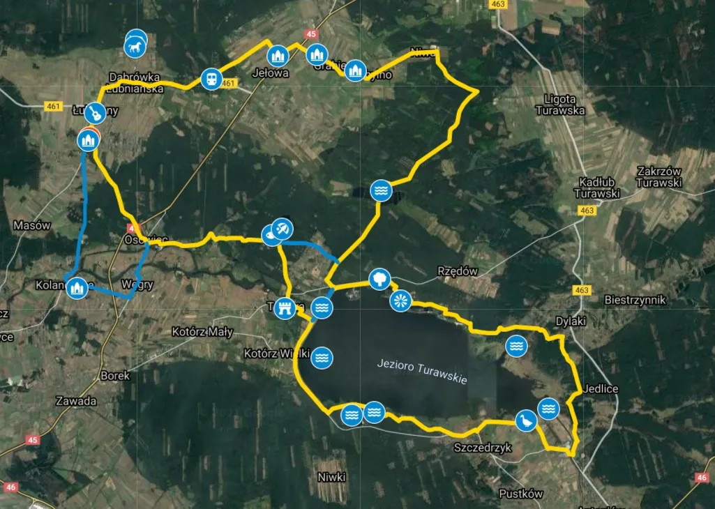 Ścieżka rowerowa Jezioro Turawskie