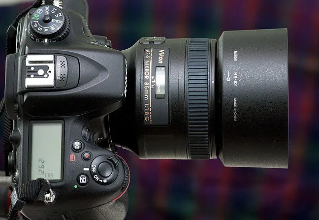 Nikon D7100 with 50mm f/1.8 lens portrait setup