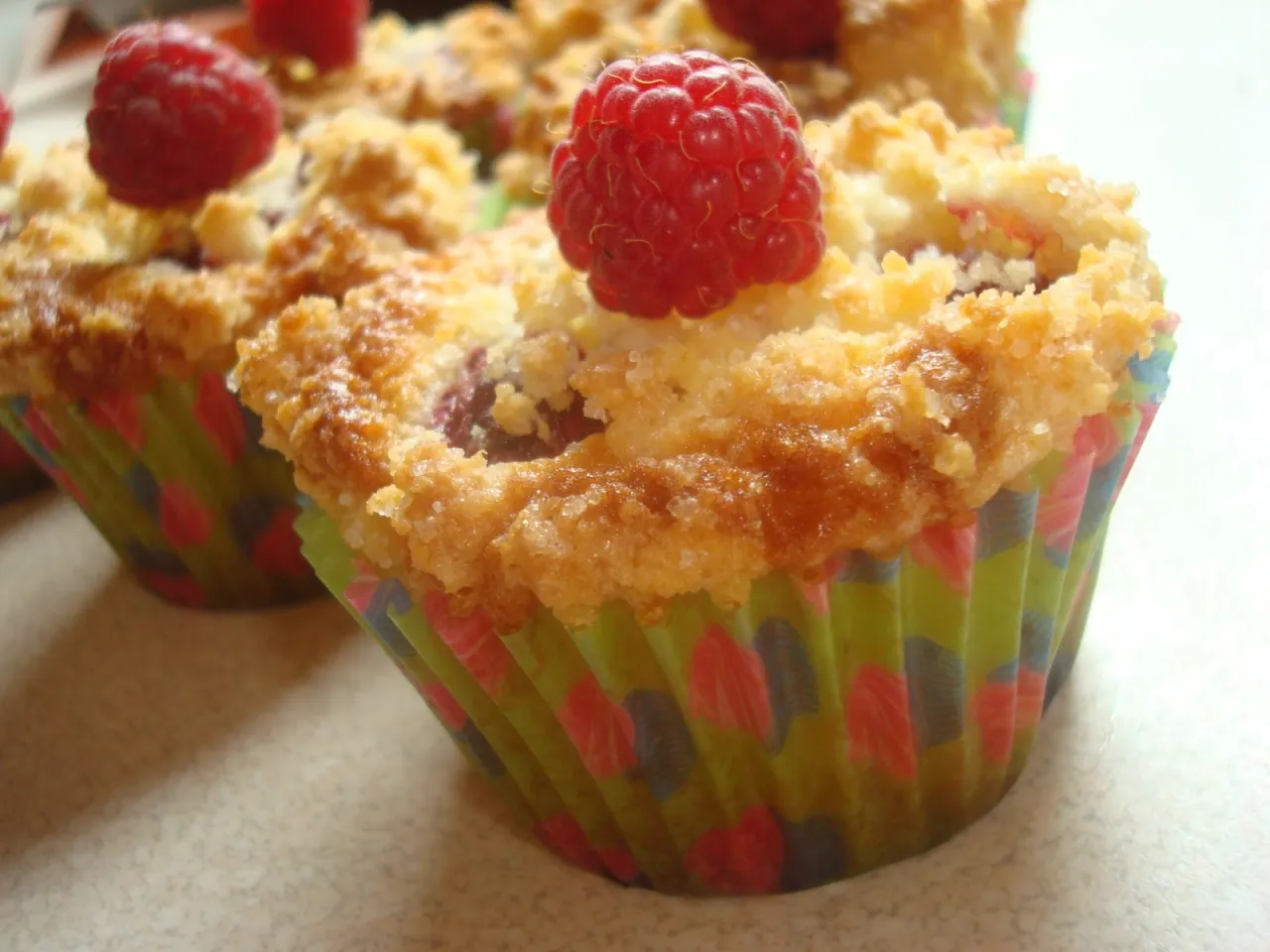 owoce na dnie muffinek