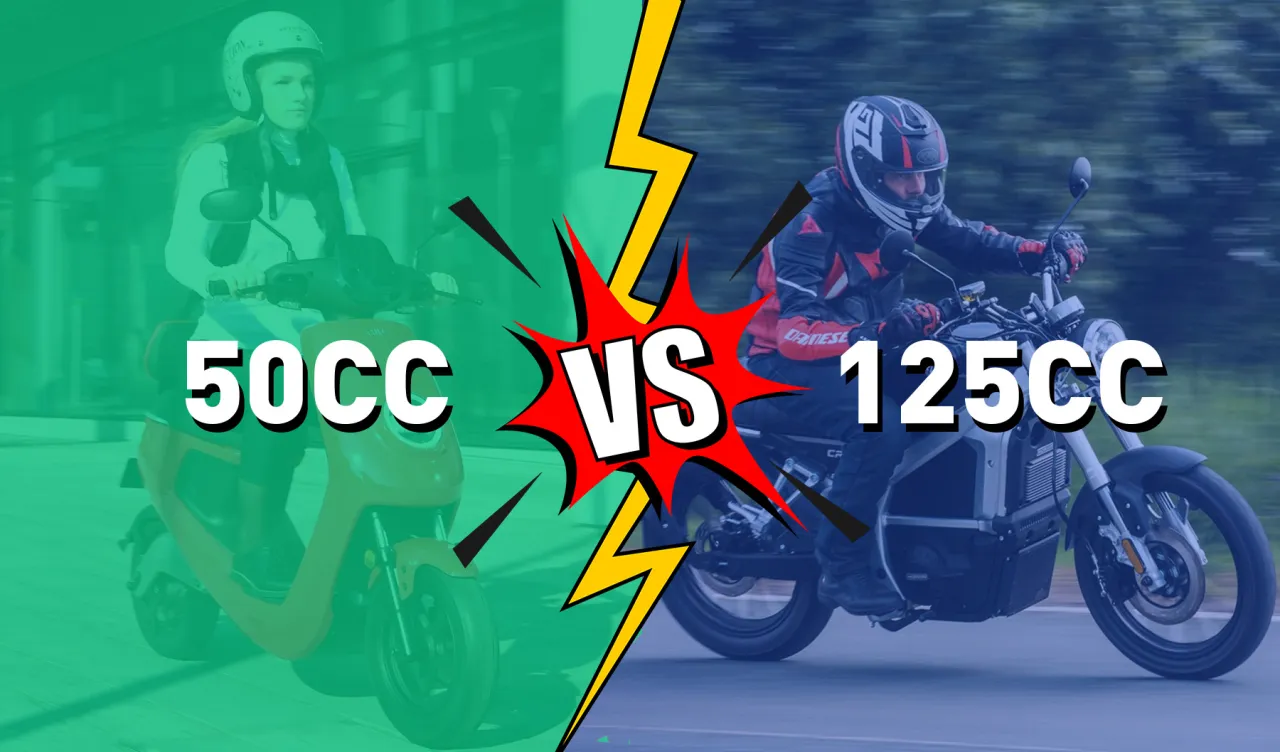 skuter 50cc vs 125cc różnice wizualne