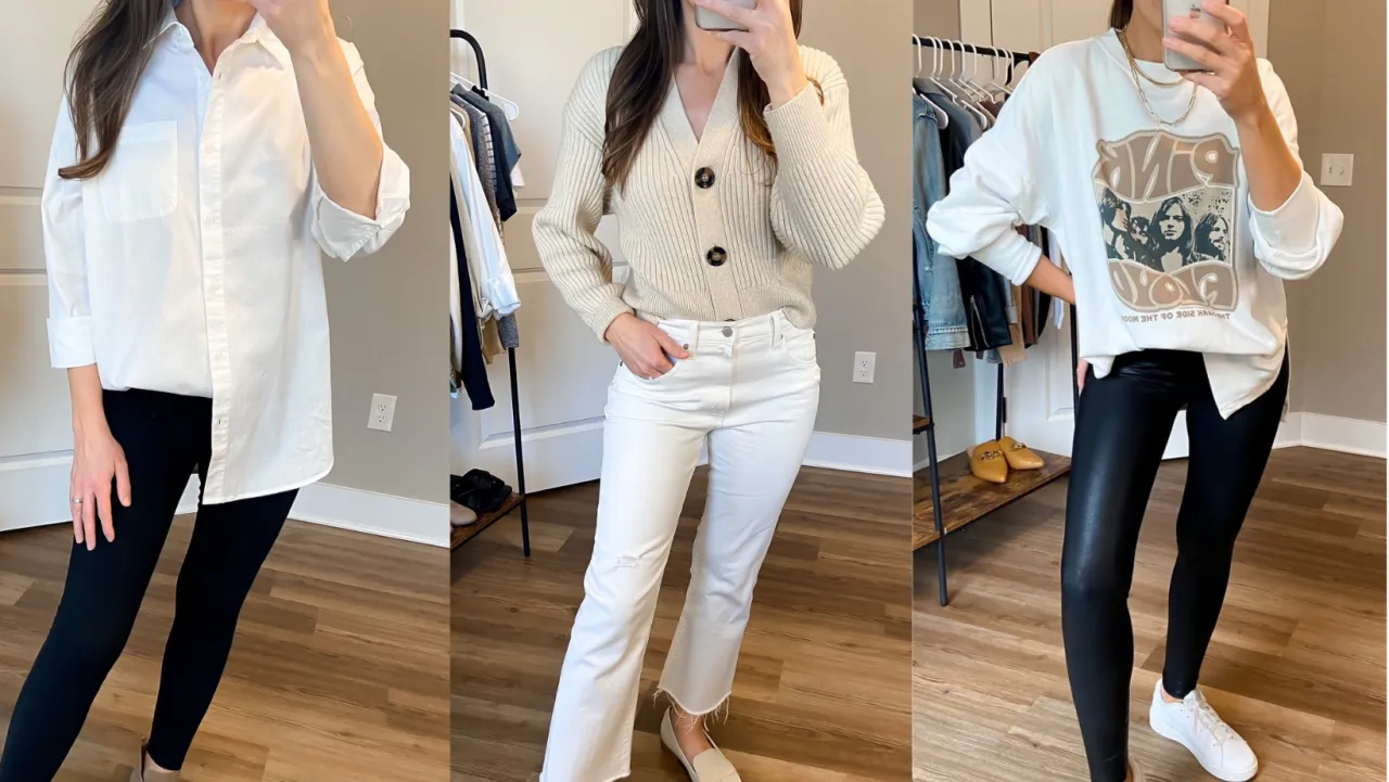 french tuck w bluzce oversize