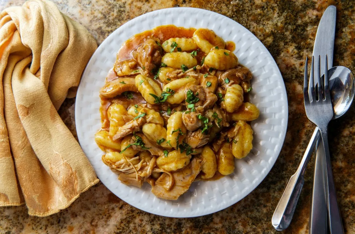 nowoczesne kopytka wegetariańskie