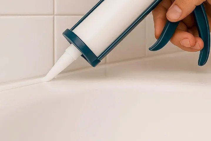 narzędzia do silikonowania kabiny prysznicowej, silikon sanitarny rodzaje