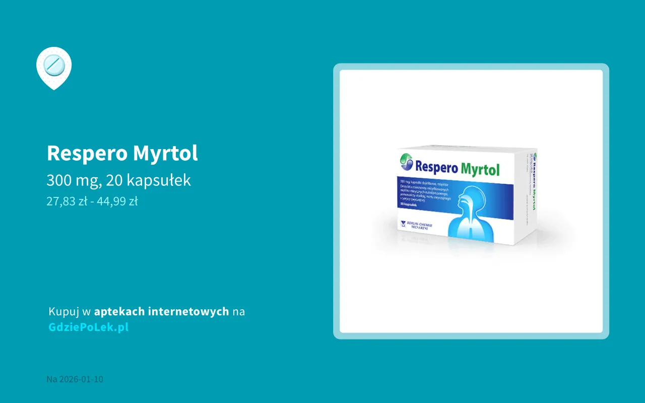 Olejki eteryczne składniki Respero Myrtol