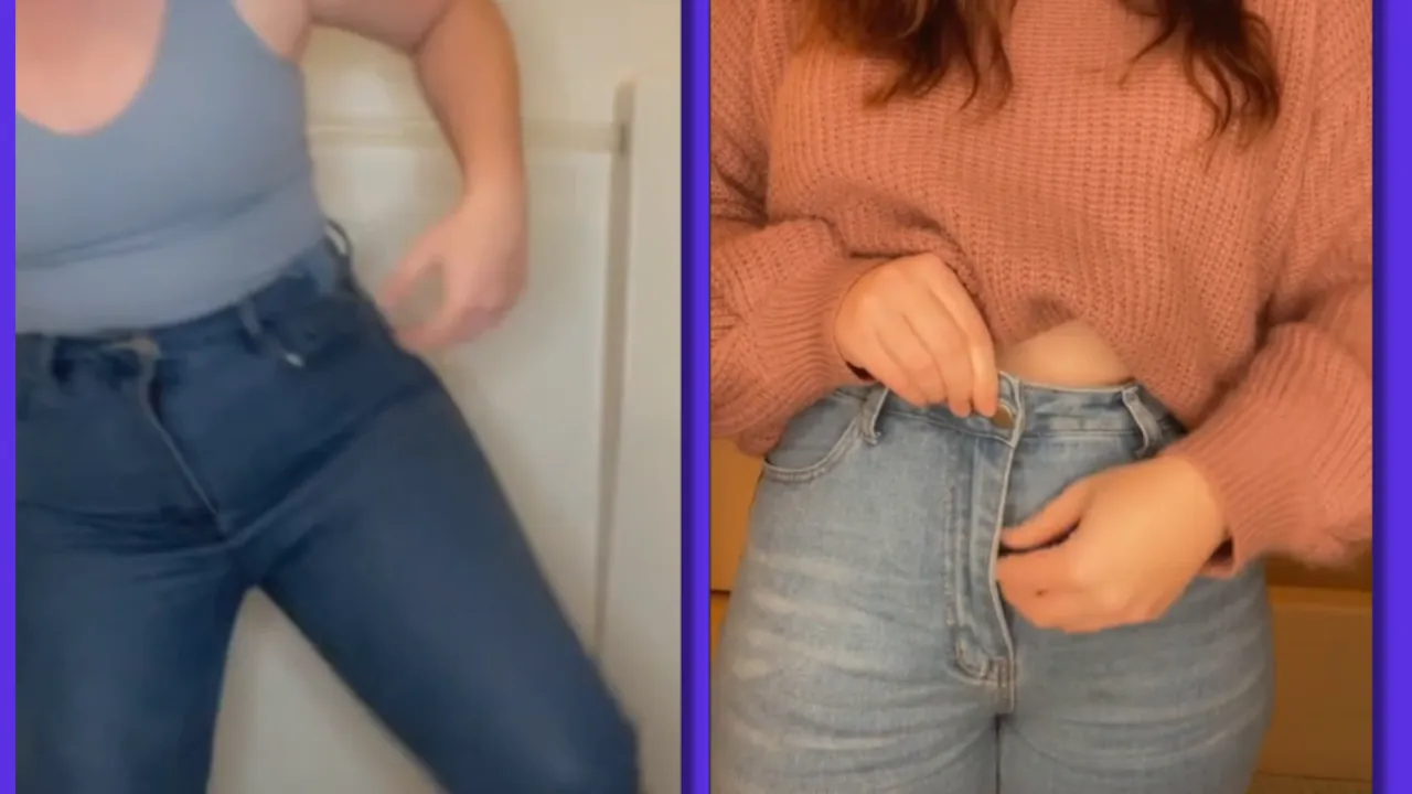 jak rozciągnąć jeansy w pasie na krześle