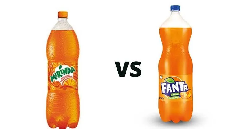 Fanta Mirinda butelki szklanki