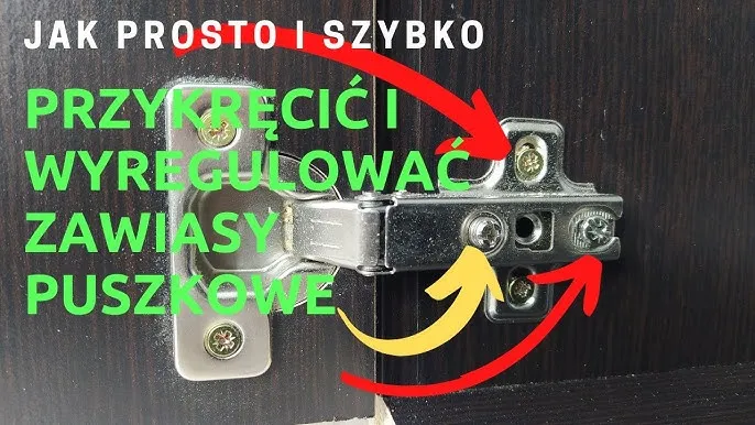 Montaż zawiasów puszkowych w drzwiczkach szafki