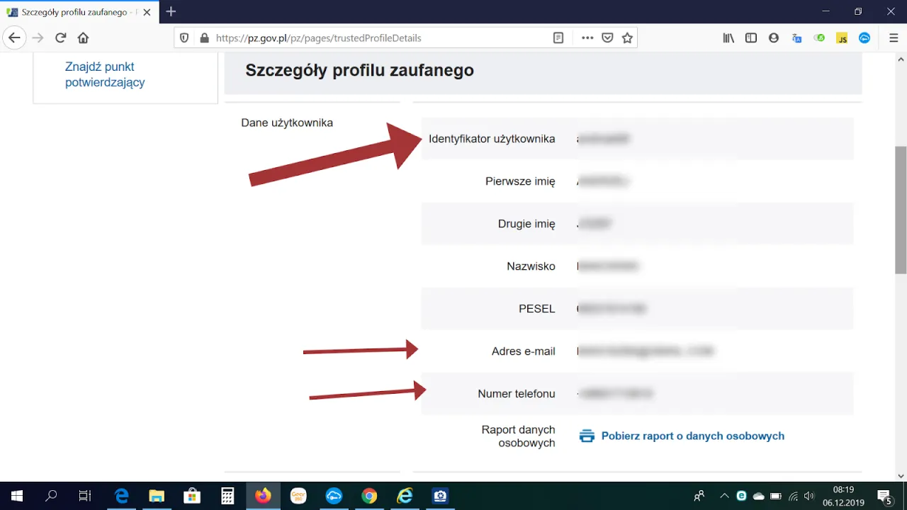 Profil Zaufany logowanie odzyskiwanie hasła