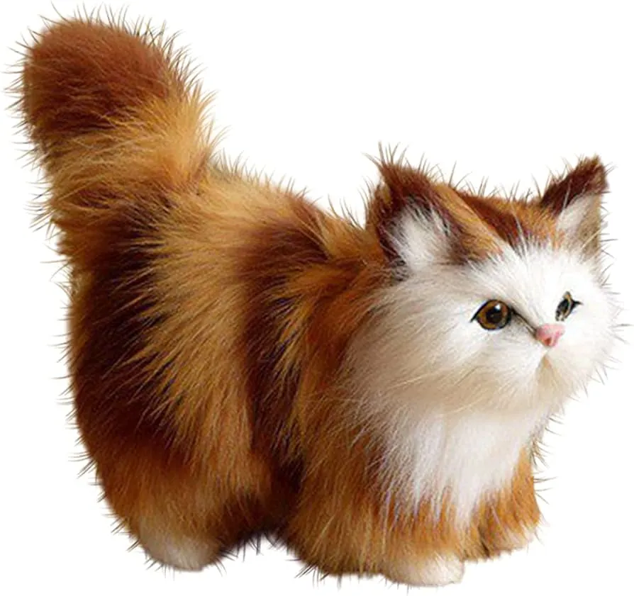 Realistyczne pluszowe koty r&oacute;żnego typu