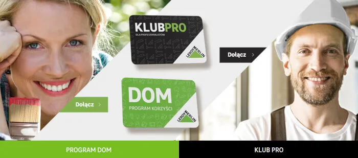 karta Klub DOM Leroy Merlin, aplikacja mobilna Leroy Merlin
