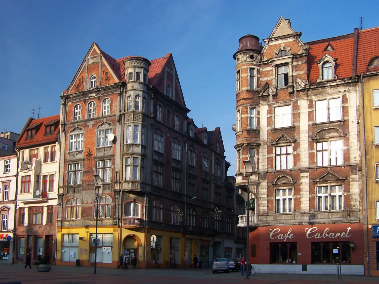 Mapa Bytomia z zaznaczonymi restauracjami