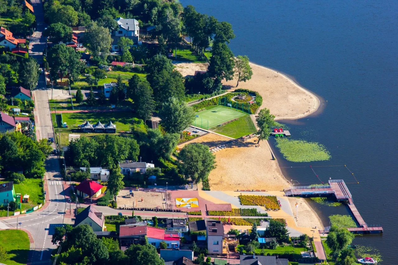 Plaża miejska Serock Narew