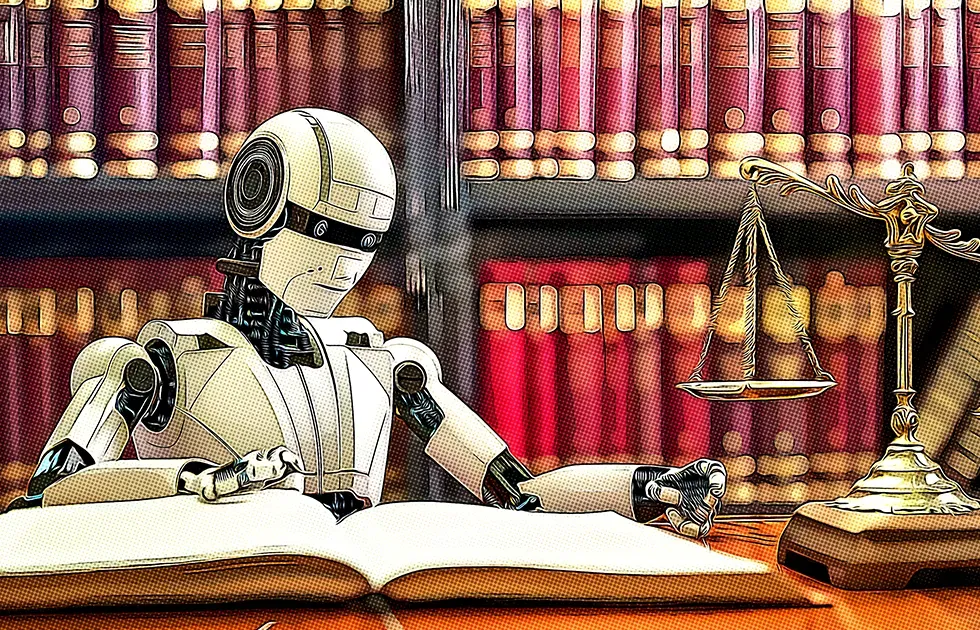 Prawnik analizujący dokumenty w kancelacji