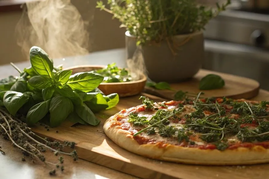 świeże oregano i bazylia do pizzy