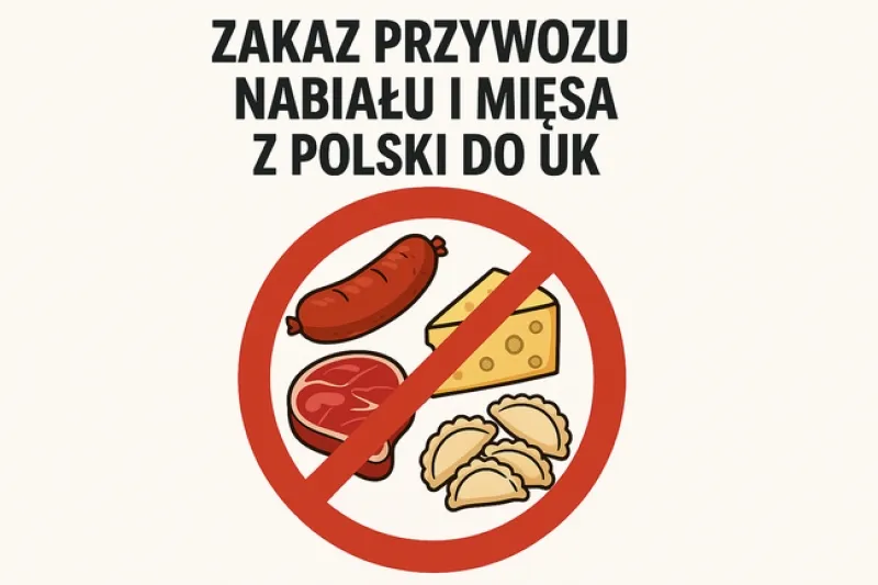 Produkty zakazane do wwozu do UK żywność