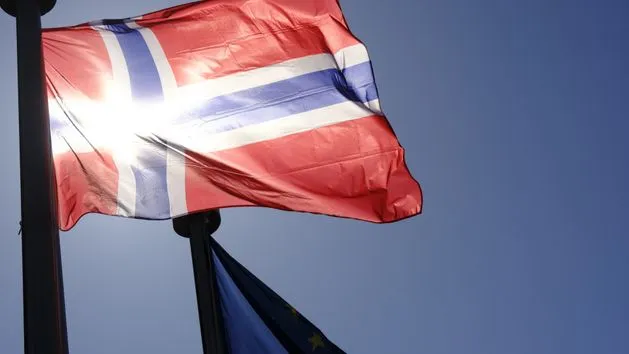 czerwony kanał granica Norwegia