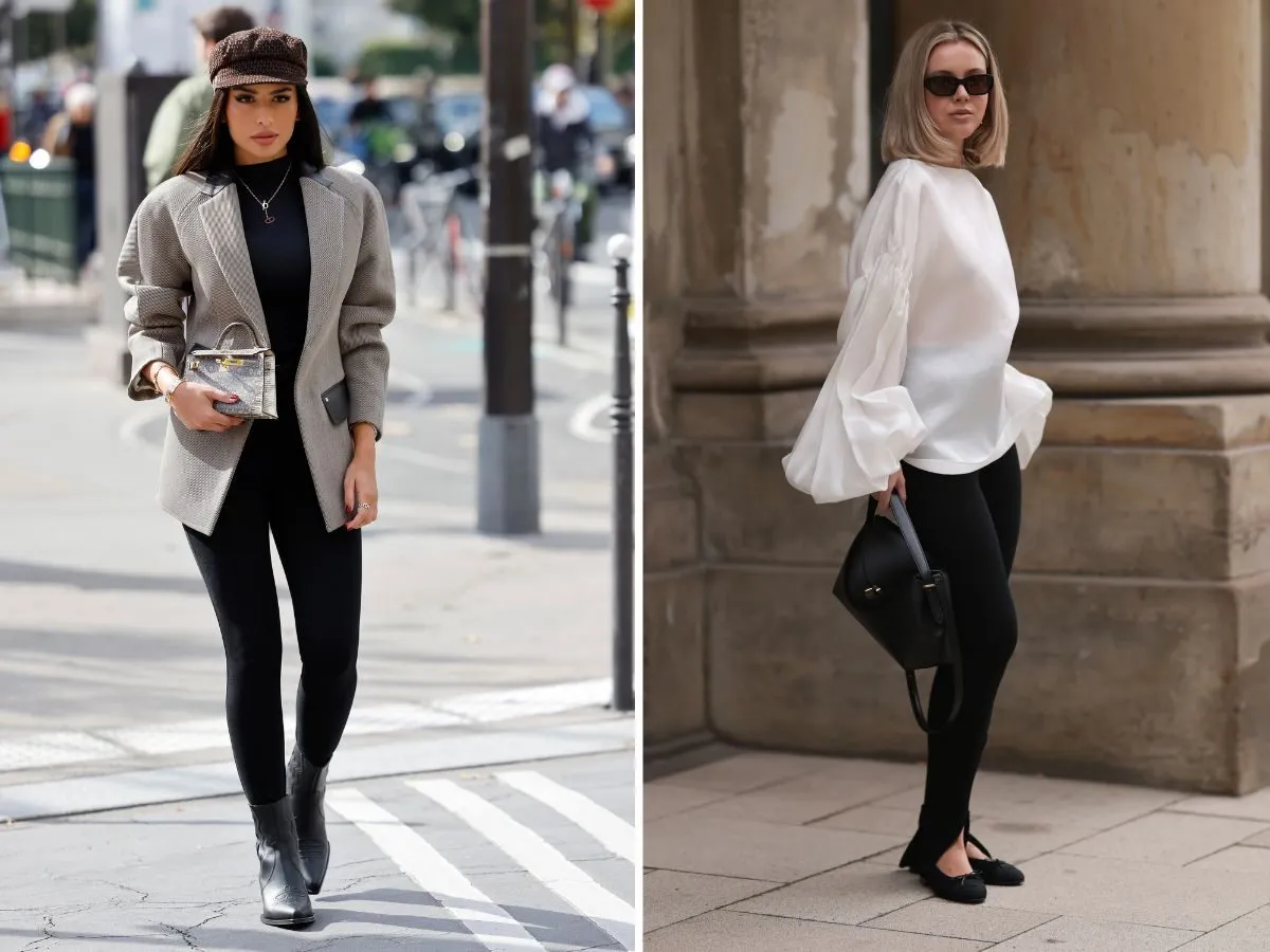 Legginsy stylizacje na co dzień i eleganckie