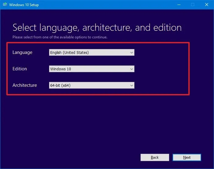Microsoft Media Creation Tool Windows 10