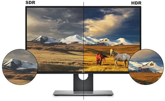 HDR gaming monitor display comparison