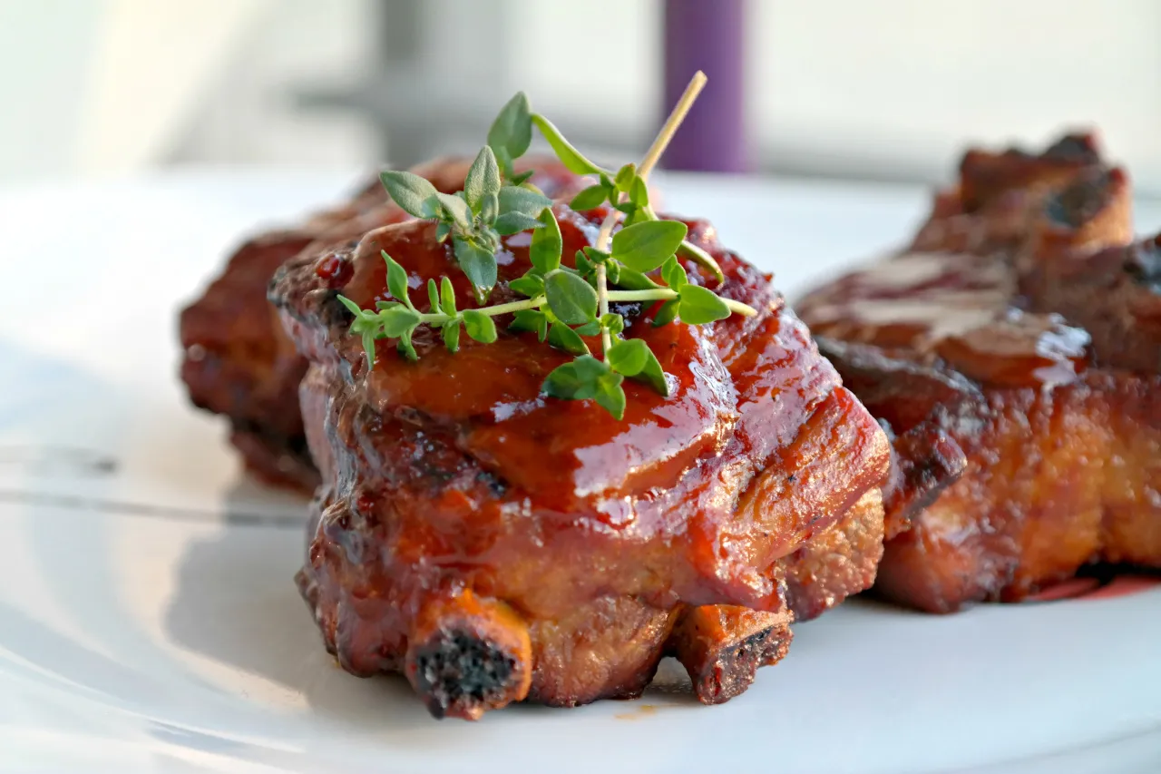 żeberka w sosie BBQ